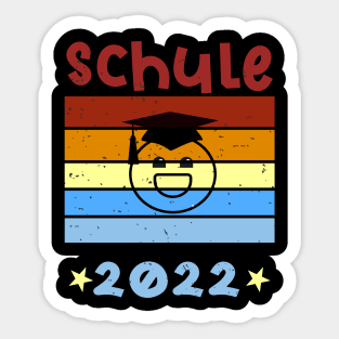 Schule 2022 1. Klasse Smile Schulbeginn T shirt Sticker